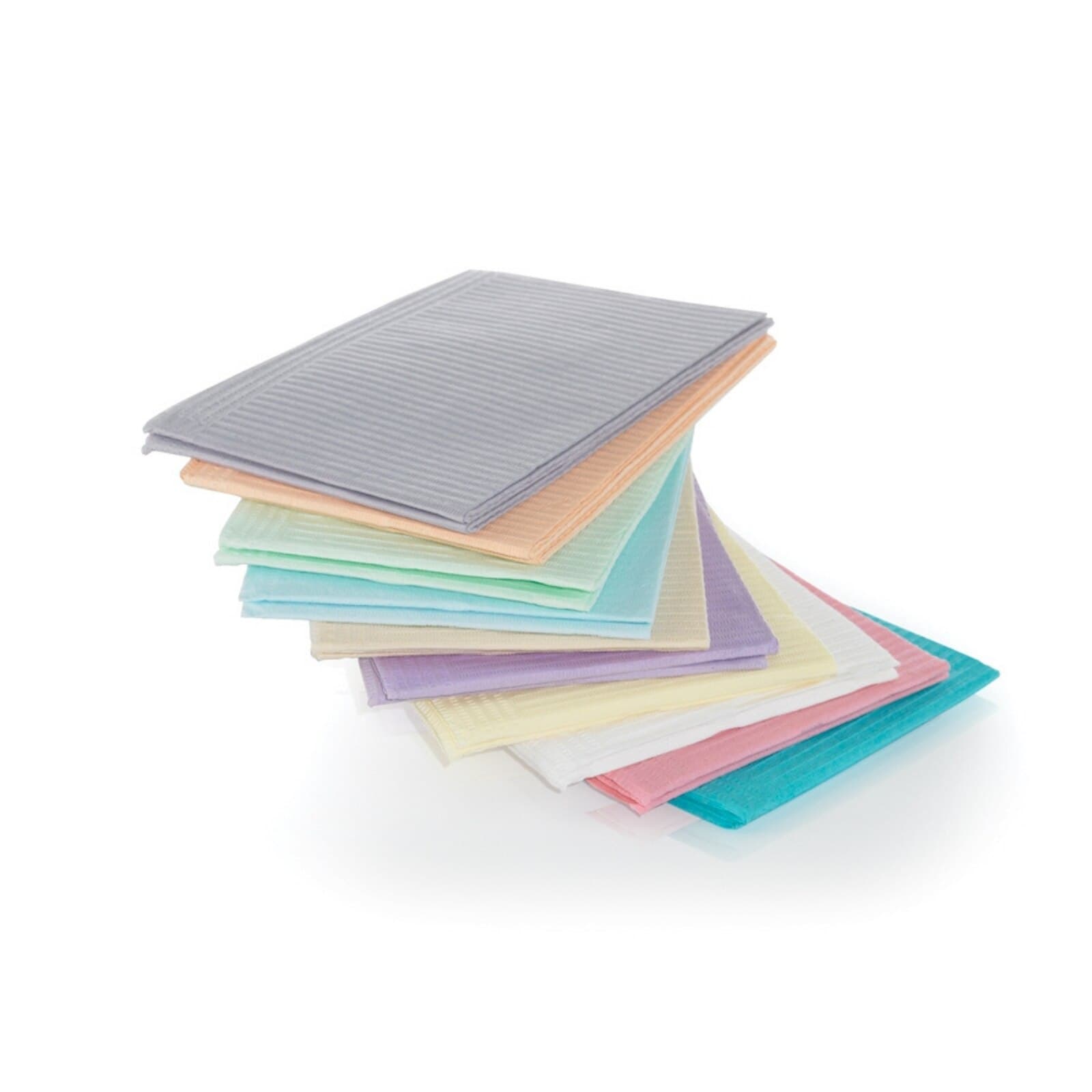 Crosstex Advantage Patient Bibs, 2-Ply Paper/1-Ply Poly, 13" x 18", White, Vantage Fold, 500/Case, WEXAWH thumbnail 2