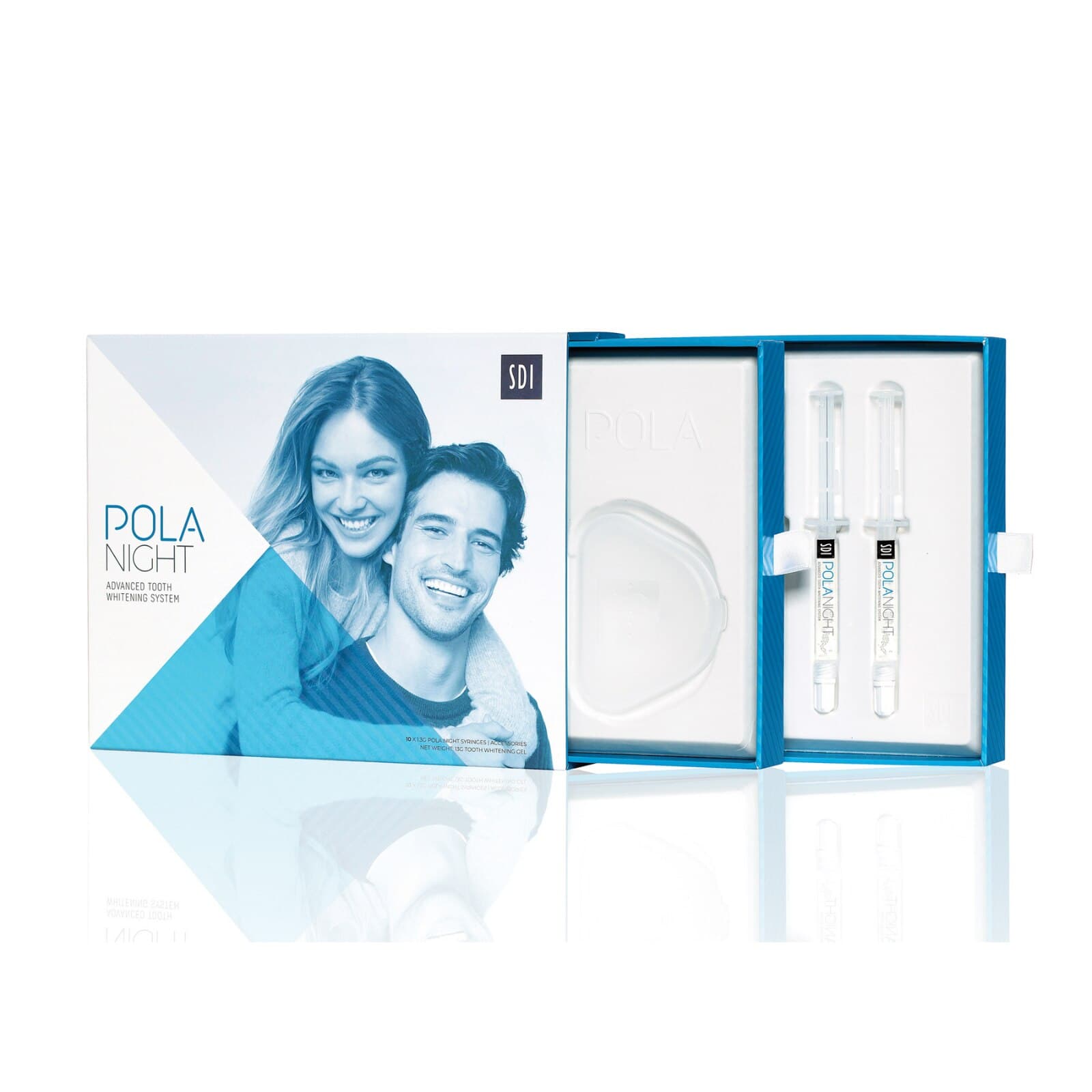 Pola Night Take-Home Tooth Whitening System, 10% Carbamide Peroxide, Spearmint, 1.3 g Syringes, 10-Syringe Kit, 7700107 thumbnail 8