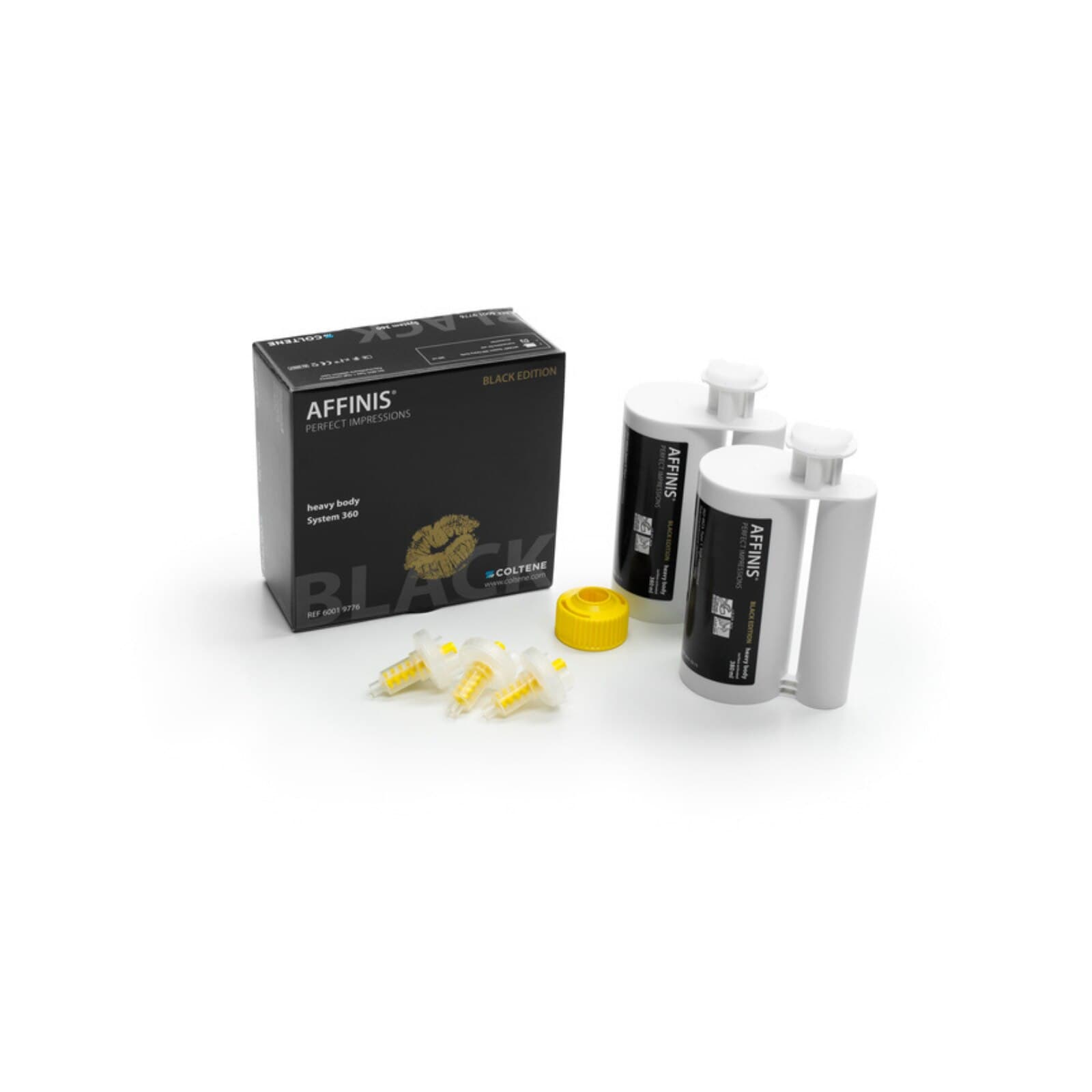 Affinis Black Edition Heavy Body Impression Material Refill Kit, 2 x 380 ml Cartridges, 60019776 thumbnail 2