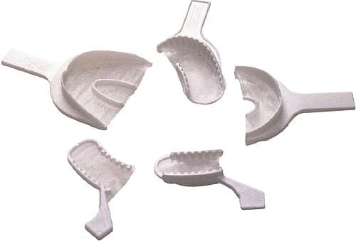 Plasdent Excellent Disposable Bite Trays, Anterior, Dual Arch, White, 40/Box, BTANT thumbnail 2