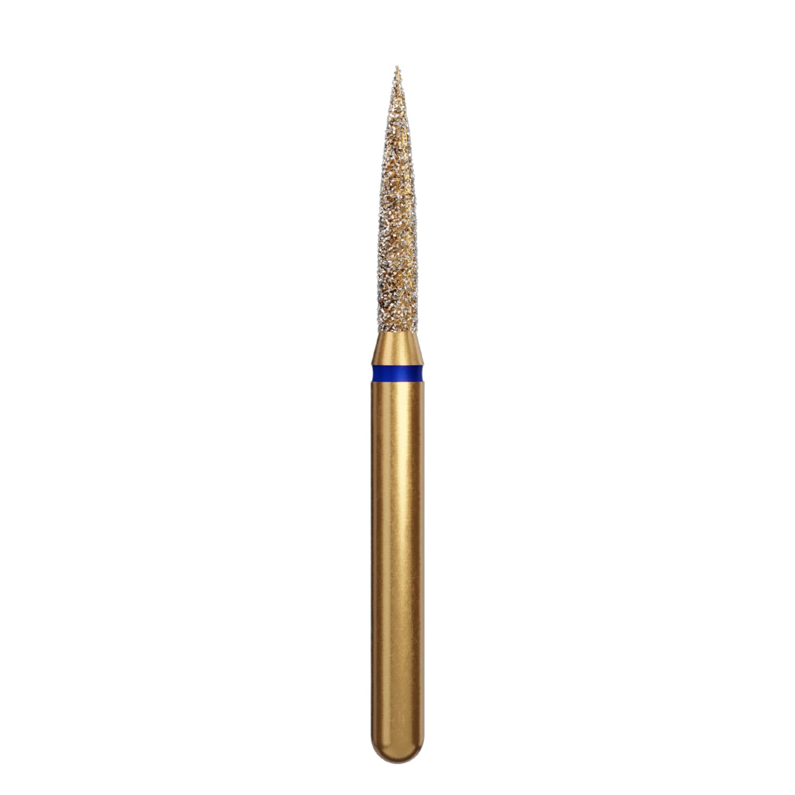 Alpen Multi-Use Diamond Bur, FG #862 Flame, 1.4mm, Coarse, 5/Pk - Alpen® Multi-Use Diamonds FG # 862 Flame 1.4mm Medium Blue Pkg/5 - Image 1