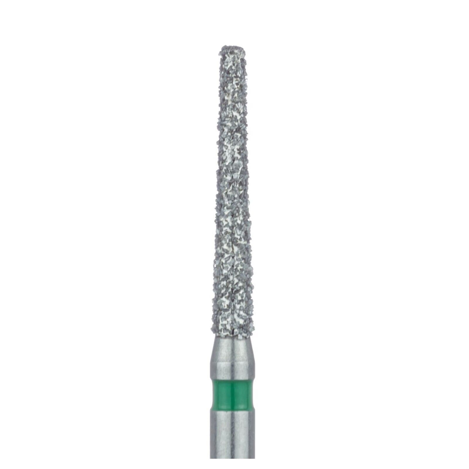 Meisinger 848G-016-FG Diamond Bur, FG, Coarse (Green), Flat End Taper, 1.6 mm Head Diameter, 10 mm Working Length, 5/Pkg thumbnail 3