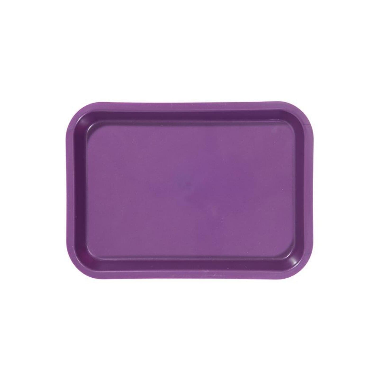 Zirc Mini Tray, F-Size, Flat, Plum, 9-3/8" x 6-3/8" x 7/8", 20Z101E thumbnail 3