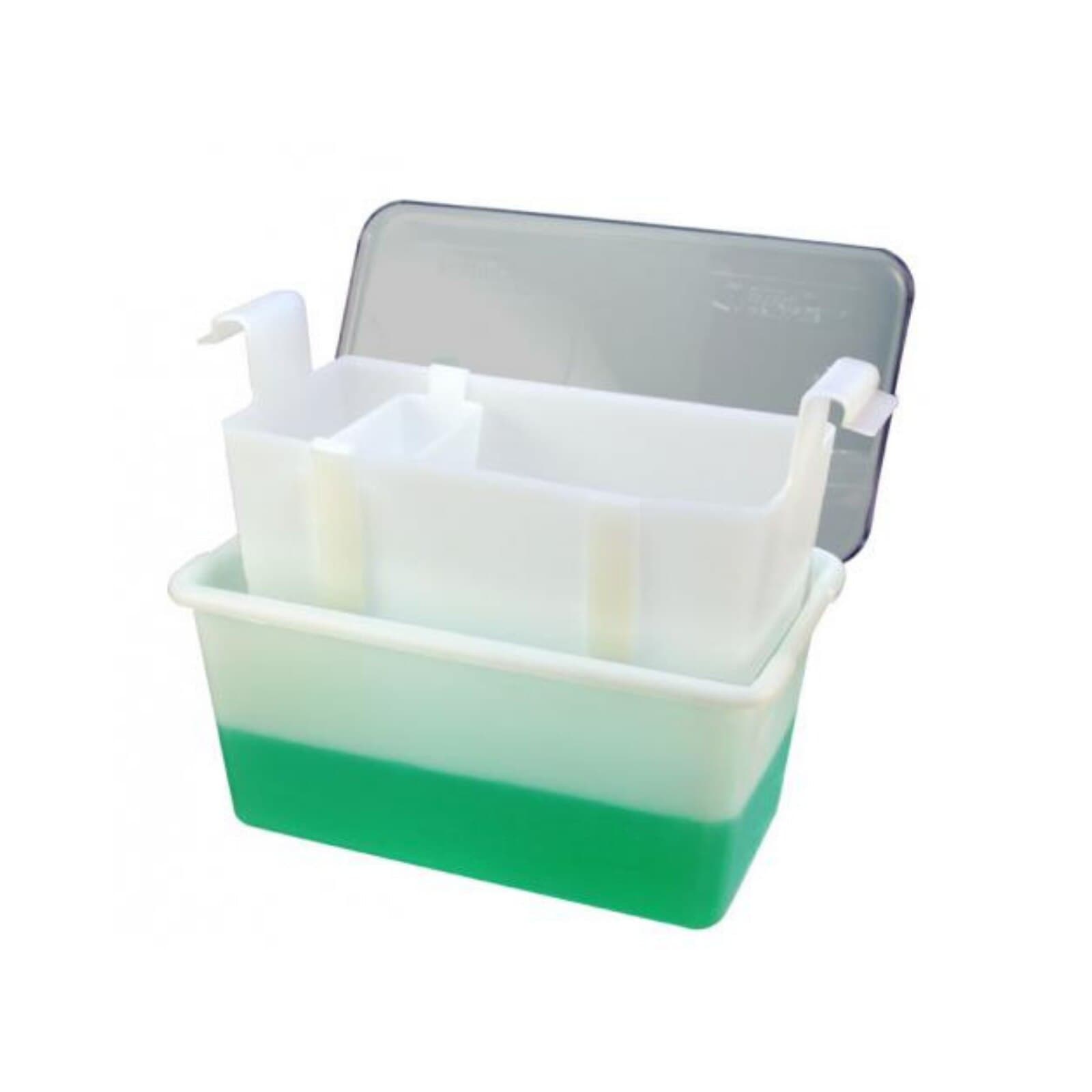Cetylite C-Tub Instrument Receptacle, 1 Gallon, White with Gray Lid, 0106 thumbnail 9