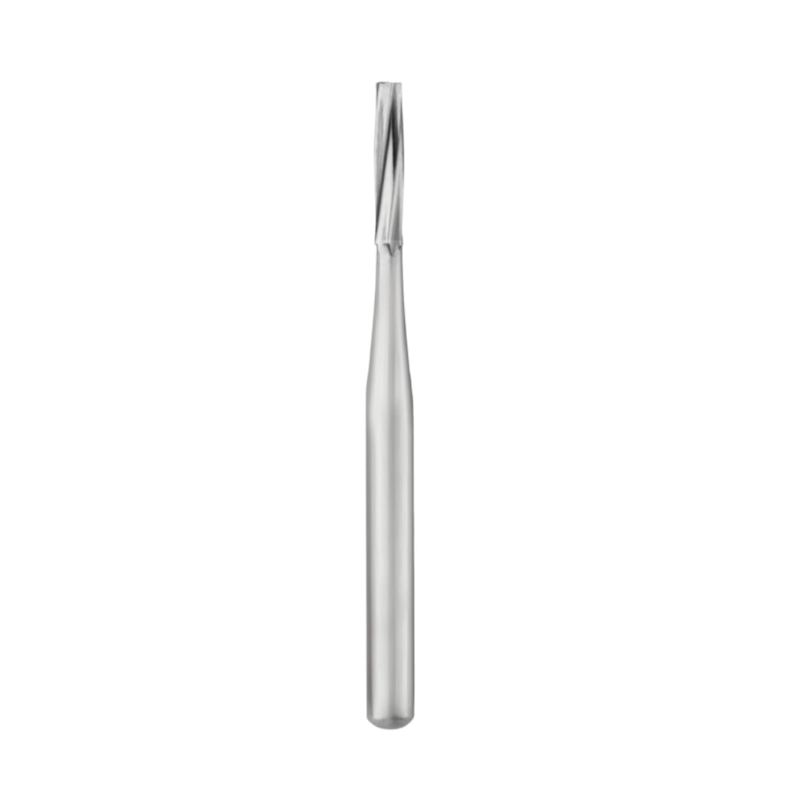 SS White Sterile Carbide Bur, FG, Straight Fissure Flat End Plain, #57L, 25/Pkg thumbnail 2