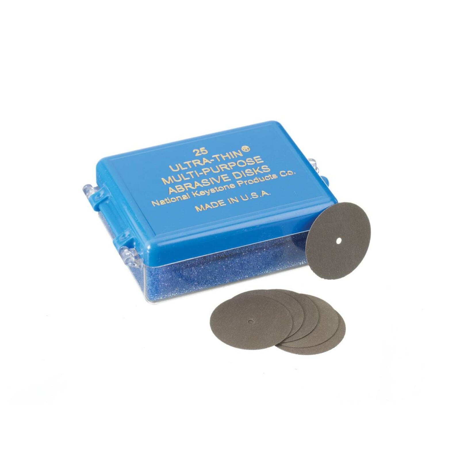 Keystone Ultra-Thin Multi-Purpose Abrasive Disc, 7/8" x .009" (22.2 x 0.22 mm), Gray, 25/Box, 1300470 thumbnail 2