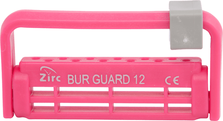 Zirc Steri-Bur Guard 12-Hole Bur Block, Neon Pink, 50Z406S, 1/Pk thumbnail 7