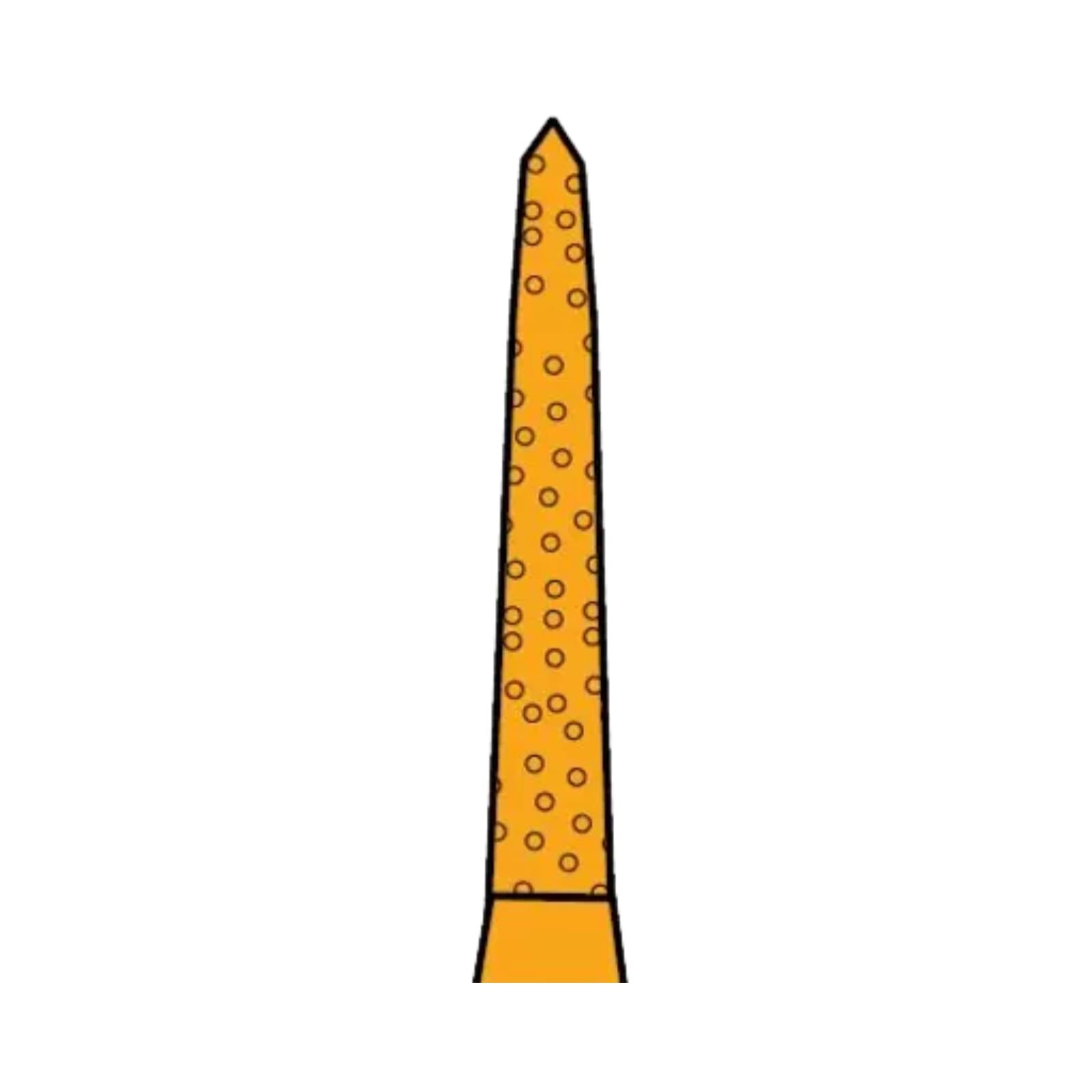 Two Striper Gold-Plated Diamond Bur, FG, Curettage, 253.SB, Medium, Blue, 1.6 mm Major/0.4 mm Minor Diameter, 8 mm Cutting Length, 5/Pk, 2015611 thumbnail 3