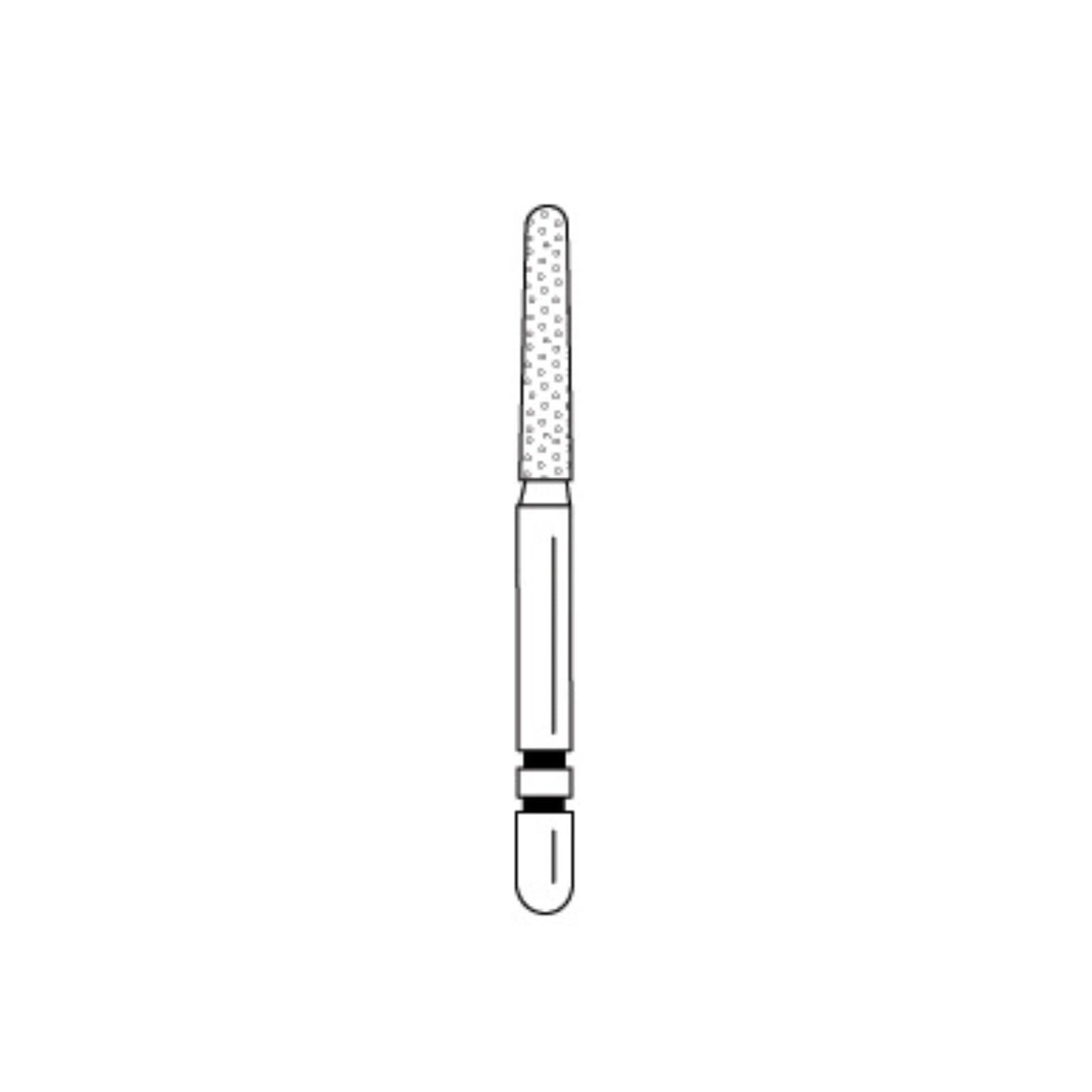 Two Striper Diamond Bur, FG, Round-End Taper, #782.8C, 1.5 mm Major/1.1 mm Minor Diameter, 8 mm Head Length, Coarse, Green, 5/Pk, 2015424 thumbnail 7