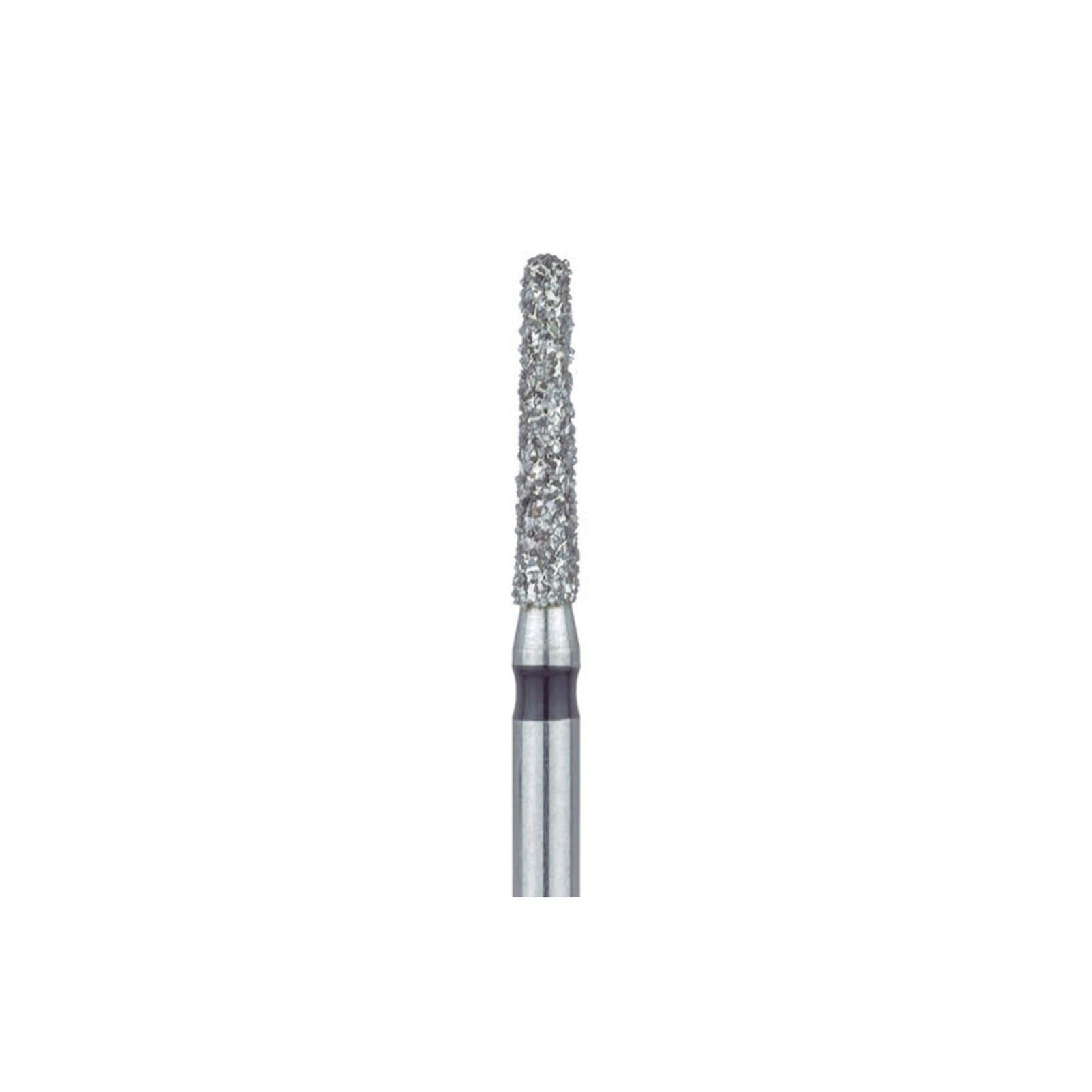 Meisinger 850-016-HP Diamond Bur, Round End Tapered (Chamfer), Medium Grit, 1.6 mm Diameter, 8 mm Working Length, HP Shank, 5/Pack thumbnail 3