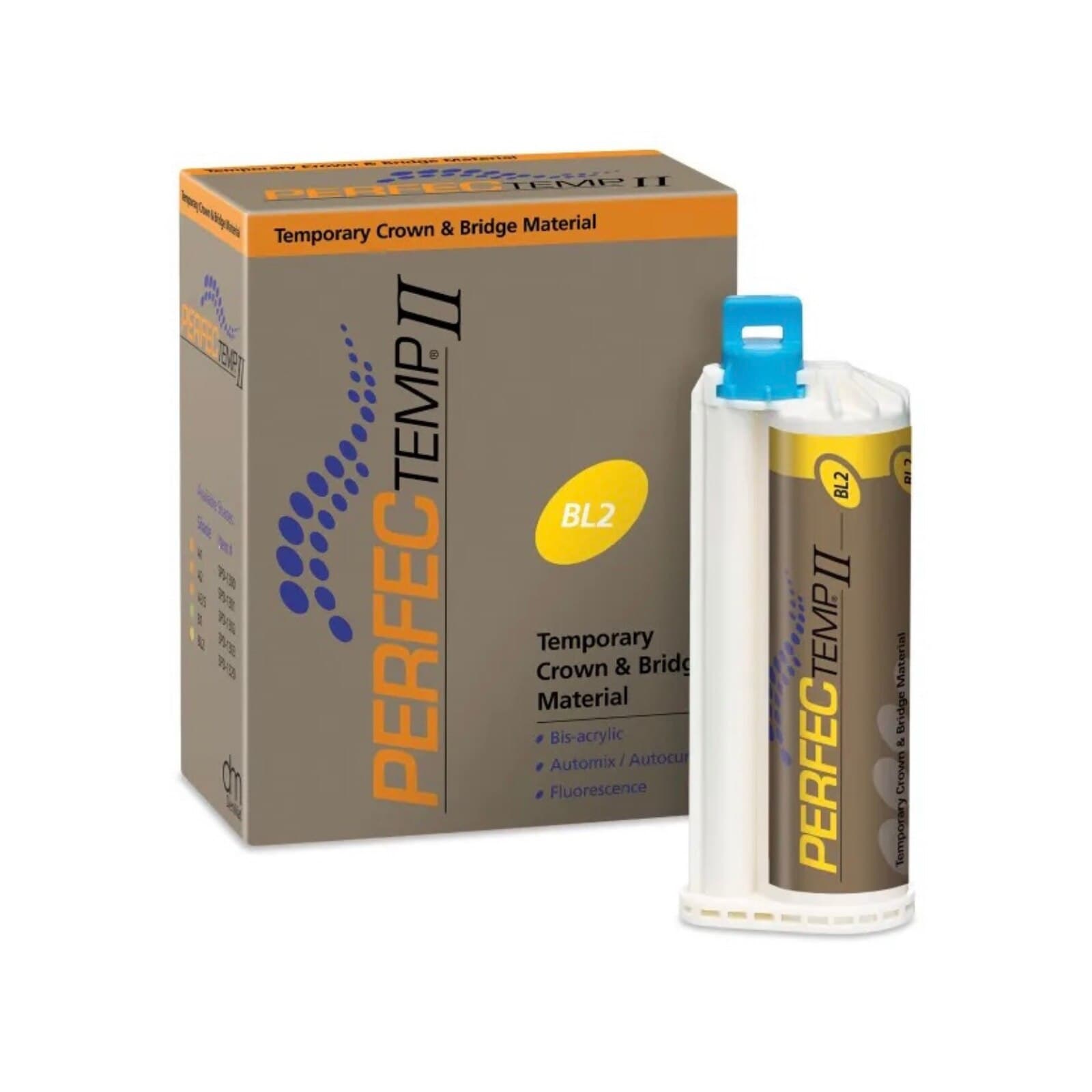 DenMat PERFECTemp II Automix Bis-Acrylic Temporary Crown & Bridge Material Cartridge, Shade BL2, 50 mL, Refill Package (SPD1320) thumbnail 10