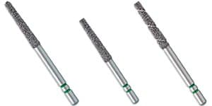 Two Striper Diamond Bur, FG, Wheel, #860, 3.5 mm, Fine, Red, 5/Pk, 2015553 thumbnail 3