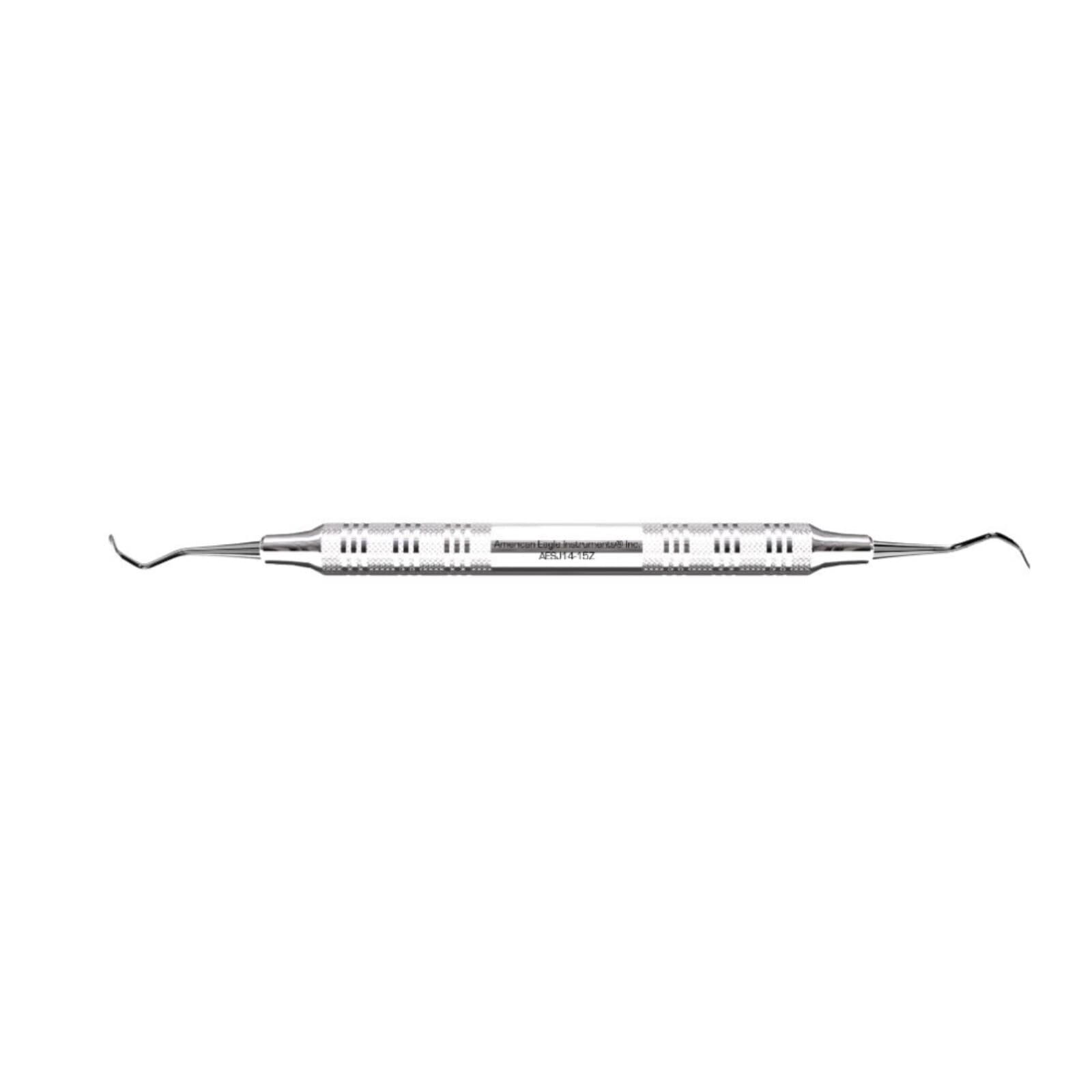 Sickle Scaler Jacquette J14/J15, Double End, Stainless Steel, EagleLite Handle, 3/8", AESJ14-15Z thumbnail 2