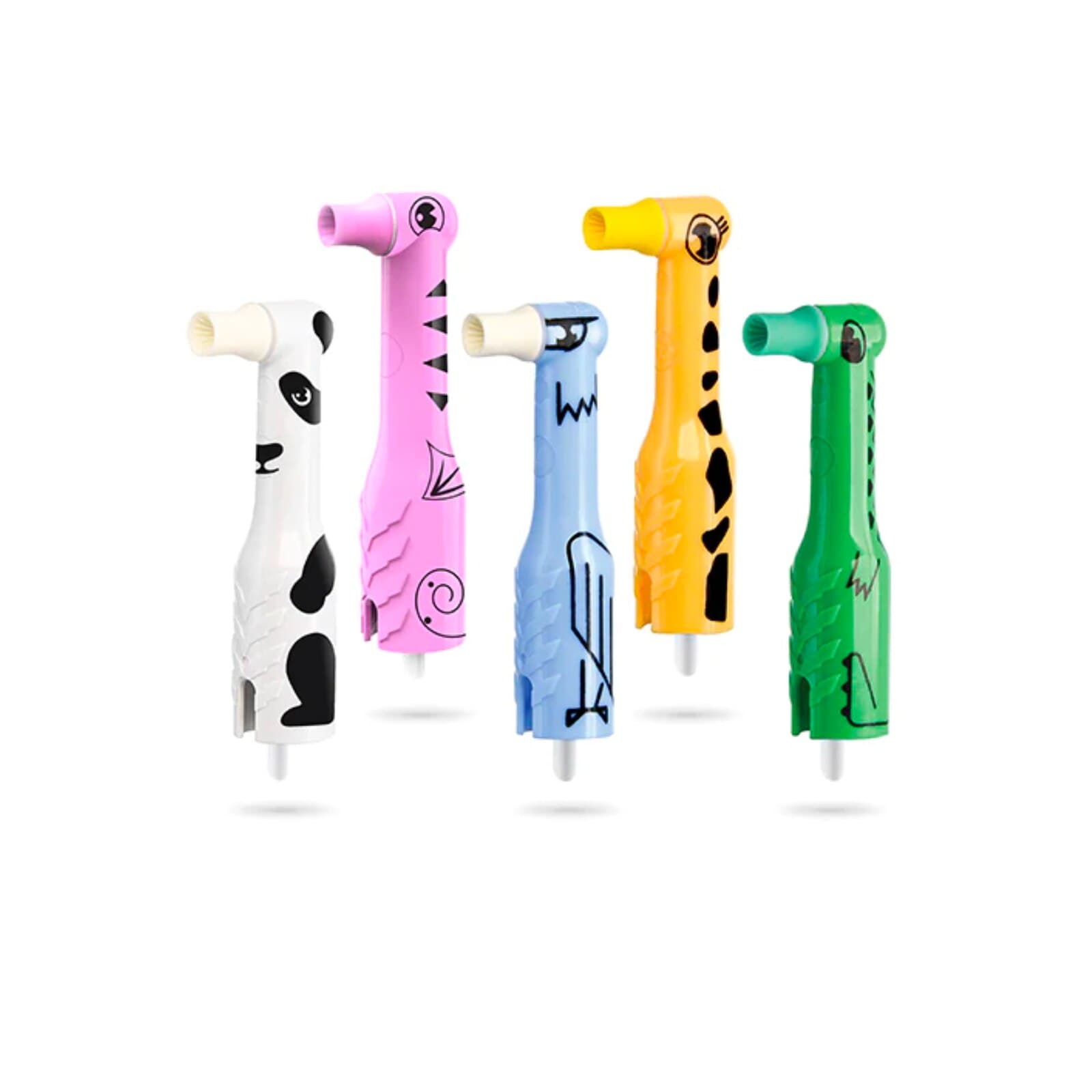 FUNimal™ Pedo Disposable Prophy Angle, Regular Soft Cup, Assorted Animal Designs, Latex-Free, 100/Box, 167-100R thumbnail 9