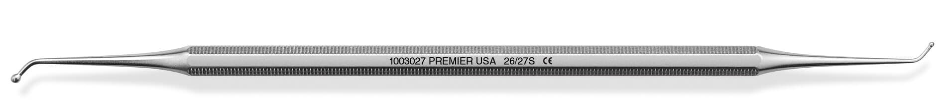 American Eagle #21B Acorn Burnisher, Double-End, Standard 1/4" Stainless Steel Handle, 2.5 mm / 3.0 mm Tips, AEB21BA, 1/Pk thumbnail 3
