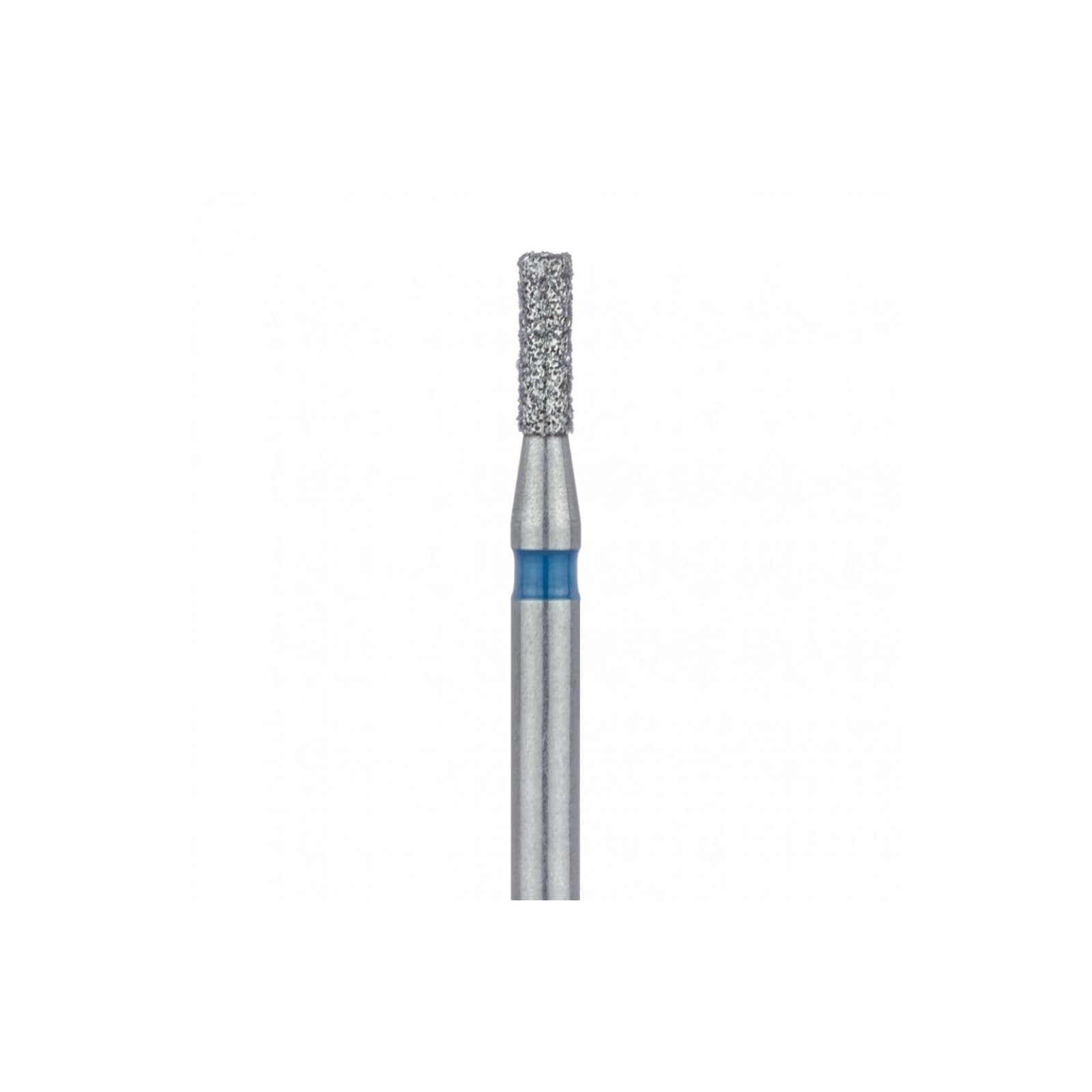 Meisinger 836-012-FG Diamond Bur, FG, Medium Grit, Blue Ring, Cylinder, Flat End, 1.2 mm Head Diameter, 4.0 mm Head Length, 5/Pk thumbnail 3