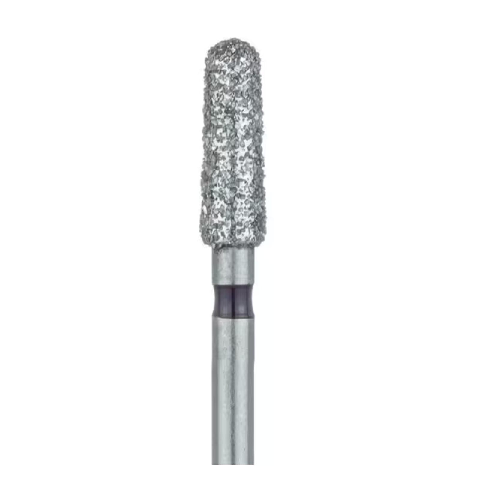 Meisinger 849H-025 FG Diamond Bur, Round End Taper (Chamfer), Super Coarse, 2.5 mm Head, 7 mm Working Length, Black, 5/Pk thumbnail 3