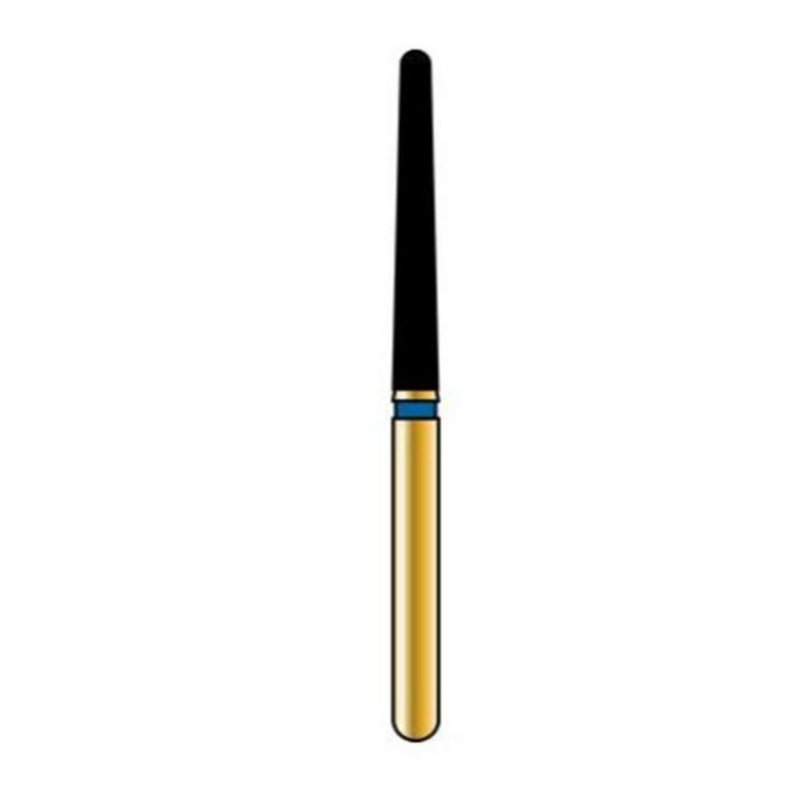 Alpen Multilayer Diamond Bur, FG 850L-018, Coarse Grit, Long Round End Taper, 5/Pk thumbnail 2