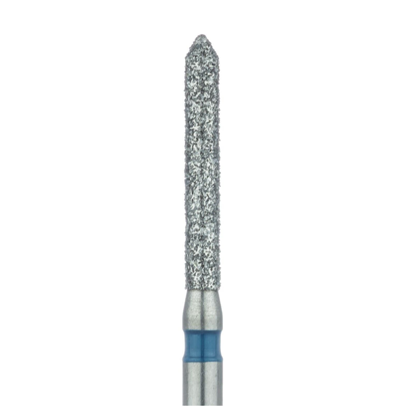 Meisinger Diamond Bur FG, Medium Grit, Blue Ring, Cylinder with Bevel Tip, 1.4 mm Head Diameter, 10 mm Working Length, 886-014, Pack of 5 thumbnail 3
