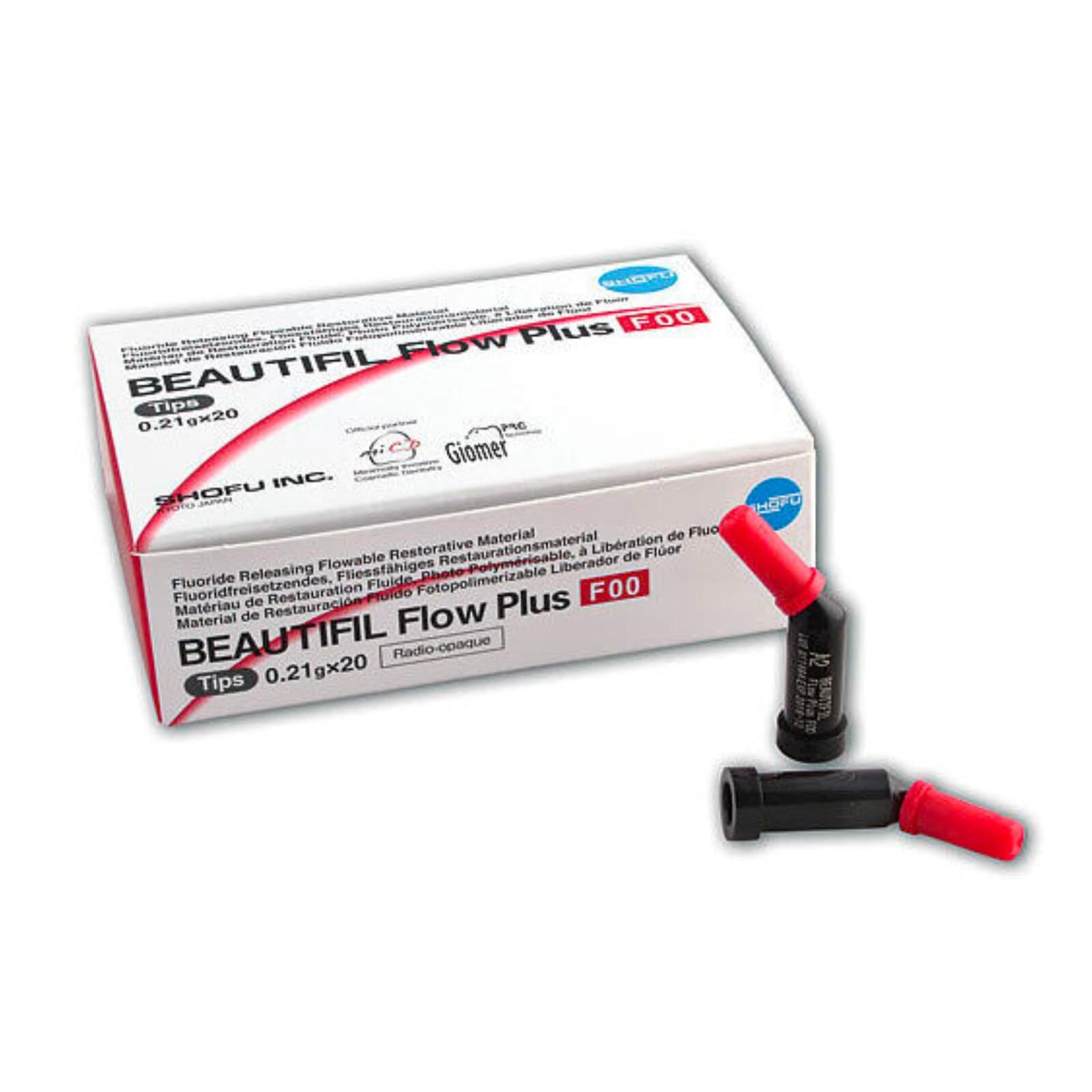Beautifil Flow Plus F00 Zero Flow Hybrid Composite, Light-Cure, A2, 0.21 g Tips, 20/Pk, 2202 thumbnail 4