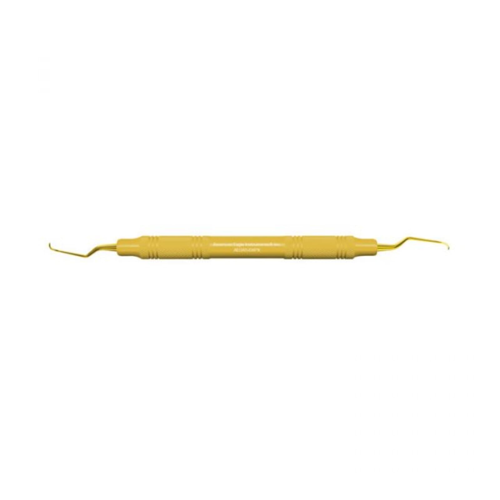 American Eagle Gracey +3 Access 5-6 Curette, Double End, 3/8" EagleLite Resin Yellow Handle, AEGA5-6X thumbnail 2