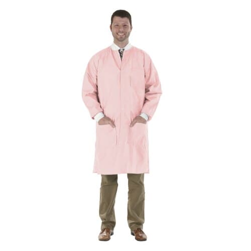 Medicom SafeWear High Performance Lab Coat, Pretty Pink, Small, 12/Pk, 8108-A thumbnail 10