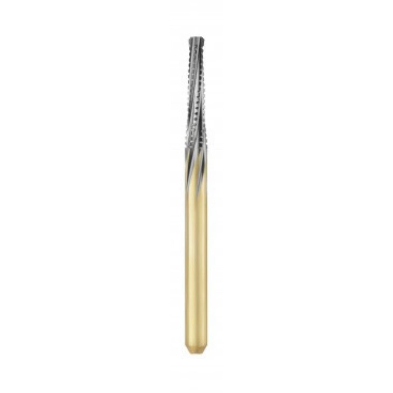 Great White Ultra Carbide Bur, FG, Flat End Taper, #GWU 847-016, 1.6 mm Diameter, 8 mm Length, 5/Pkg thumbnail 3