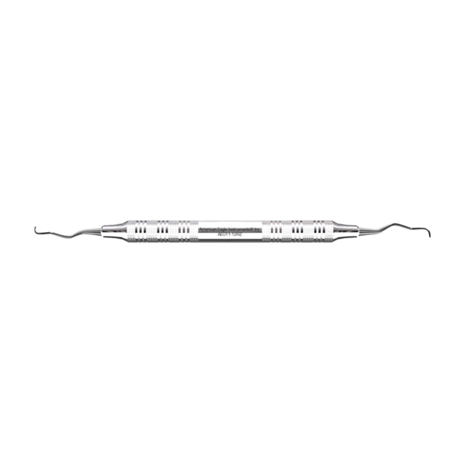 American Eagle Gracey Curette 11/12 Rigid, Double End, EagleLite Stainless Steel Handle, 3/8" Diameter, AEG11-12RZ thumbnail 3
