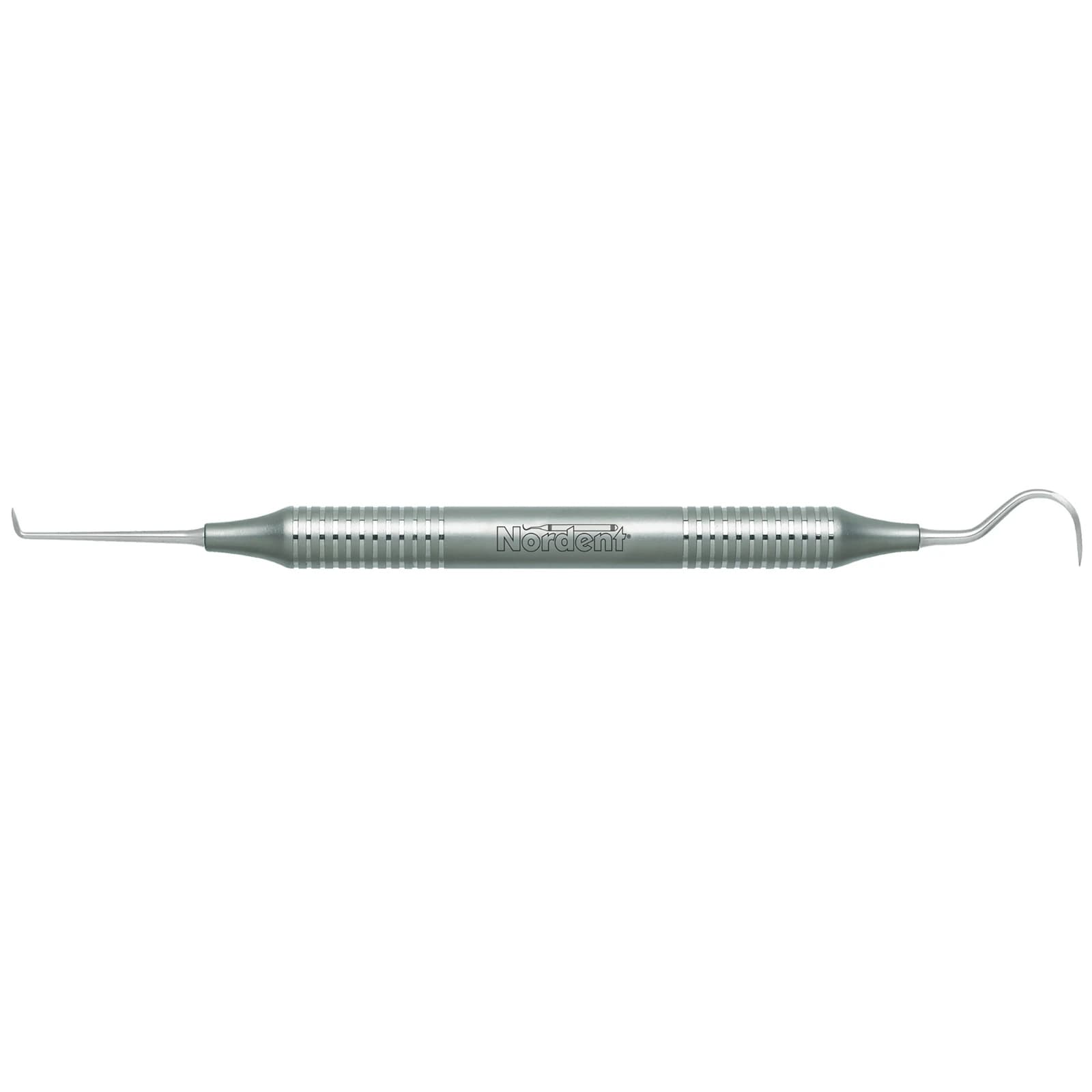 Nordent Classic Scaler, Double-Ended, Anterior Jaquette/Sickle Goldman Fox #21S-Towner #U15, DuraLite Round Handle, RESC21S-U15 - Classic Scaler DE Anterior Jaquette/Sickle Goldman Fox #21S-Towner #U15 DuraLite® Round Handle - Image 1