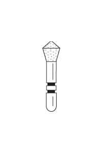 Two Striper® ShortCut™ Skooter™ Diamond Bur FGSS, Acorn, #T1 S, Medium, 2.8 mm, Pkg/5, 2015903 thumbnail 2