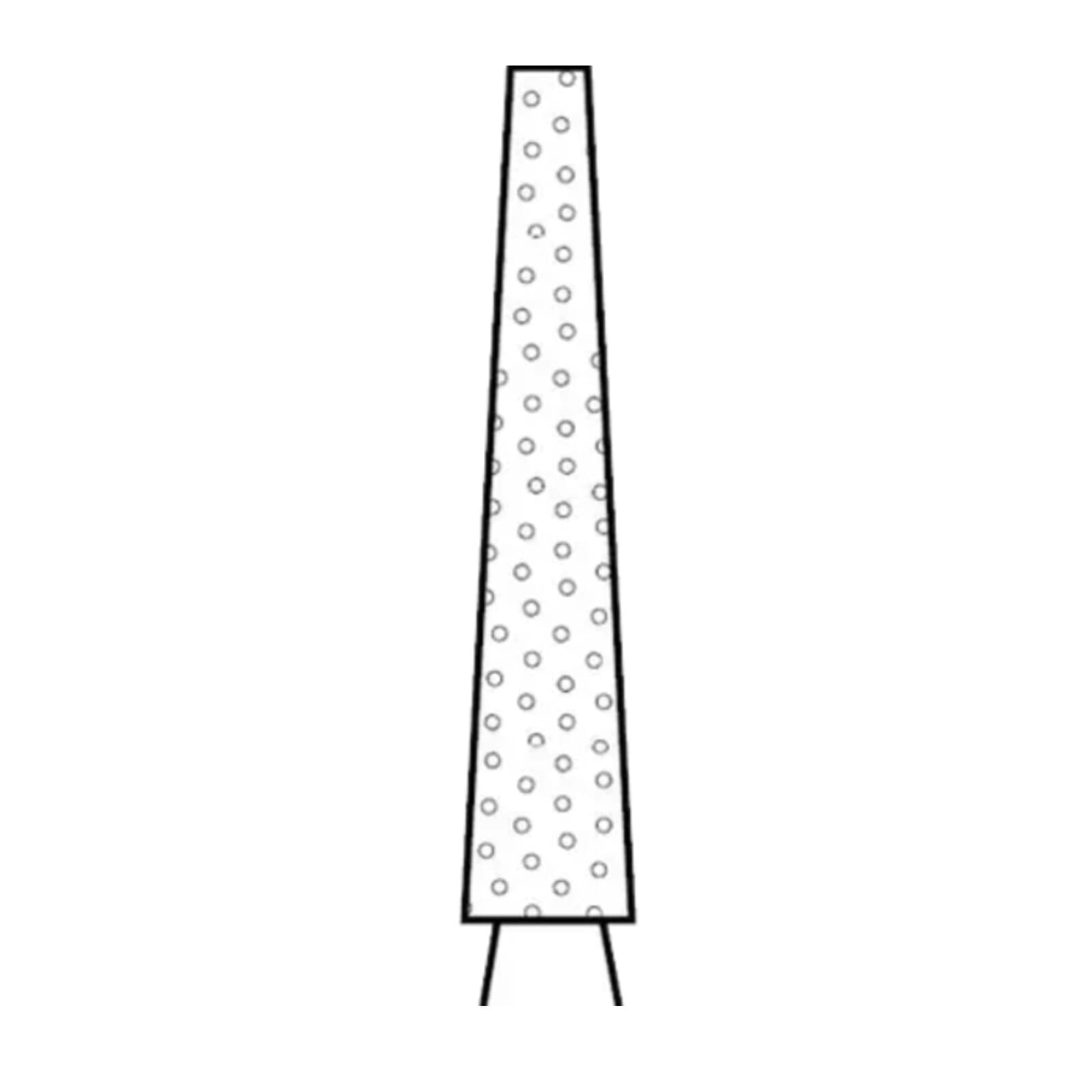 Two Striper Diamond Bur, FG, Flat-End Taper, 701.9F, Fine, Red, 1.8 mm Major/0.9 mm Minor Diameter, 9 mm Length, 5/Pk, 2015371 thumbnail 3