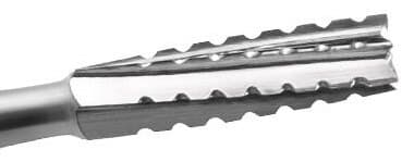 SS White Standard Operative Carbide Bur, FGSS, Straight Fissure Flat End Crosscut, #557, Short Shank, 100/Pk thumbnail 3