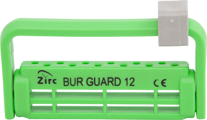 Zirc Steri-Bur Guard 12-Hole Bur Block, Neon Green, 50Z406P thumbnail 3