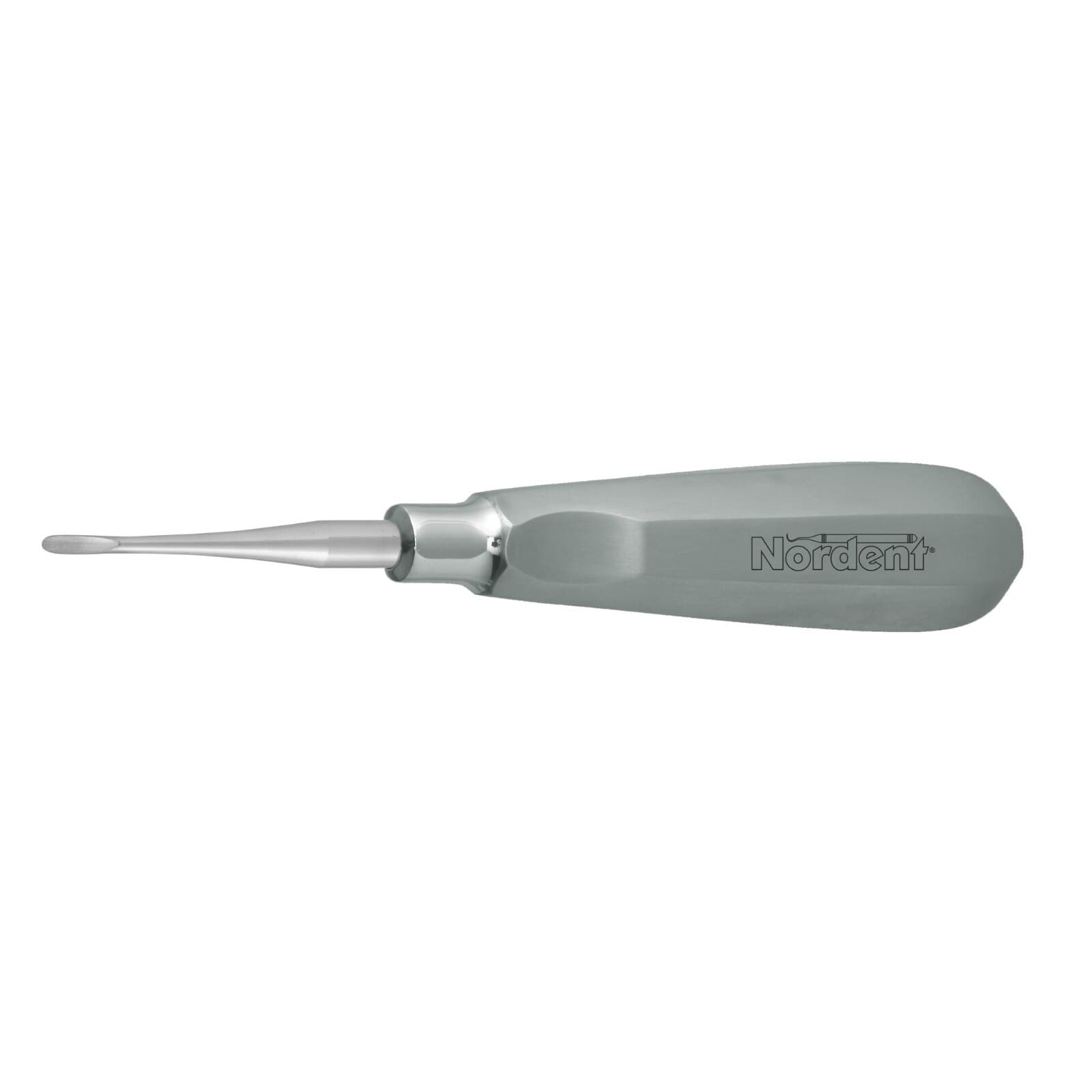Nordent Apexo #301 Single-End Surgical Elevator, Straight, 2.5 mm Blade, Stainless Steel, E301 thumbnail 2