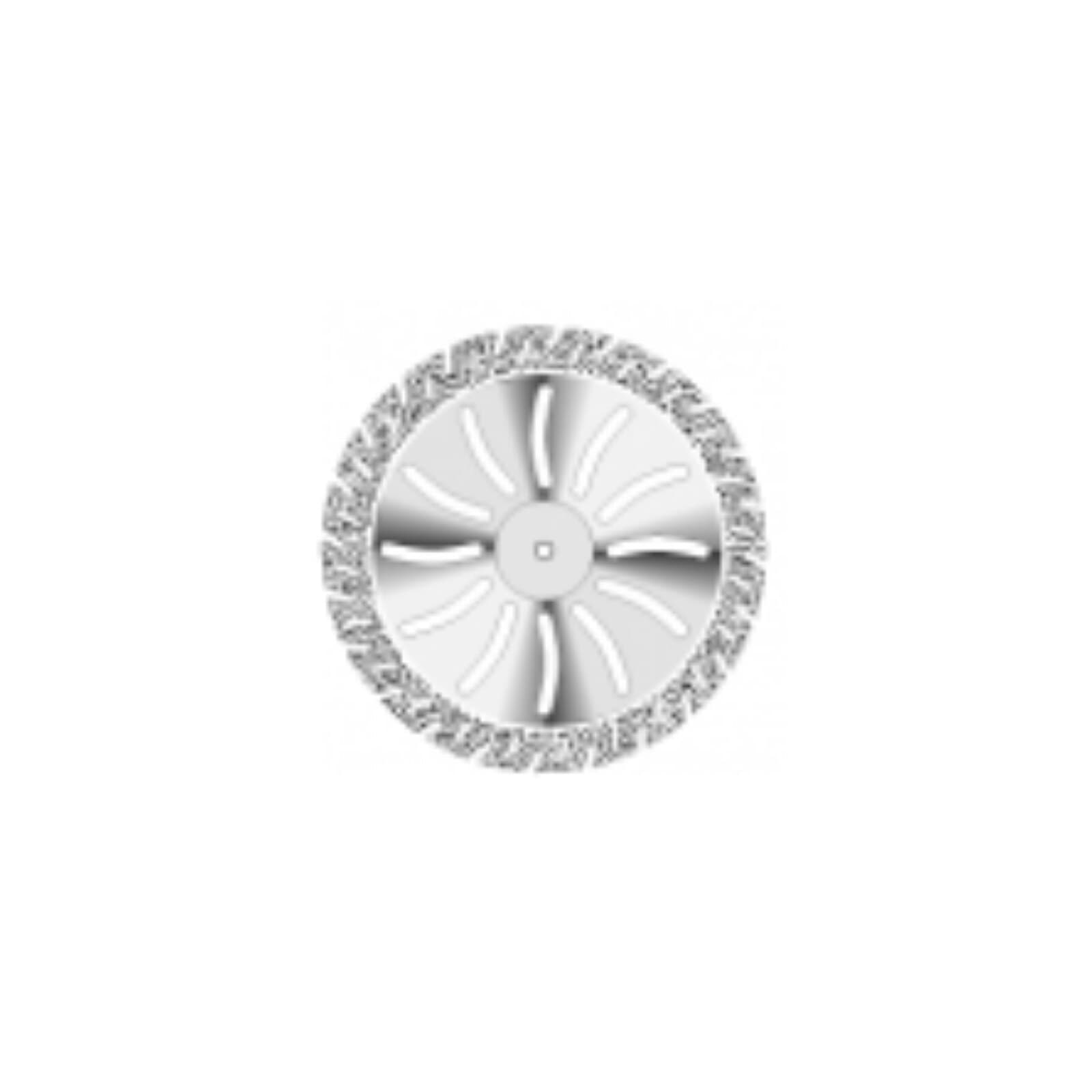 NTI Serrated Diamond Disc, Double Sided, Handpiece, Coarse Grit, Green, #365-450, 45 mm, 1/Pkg thumbnail 2