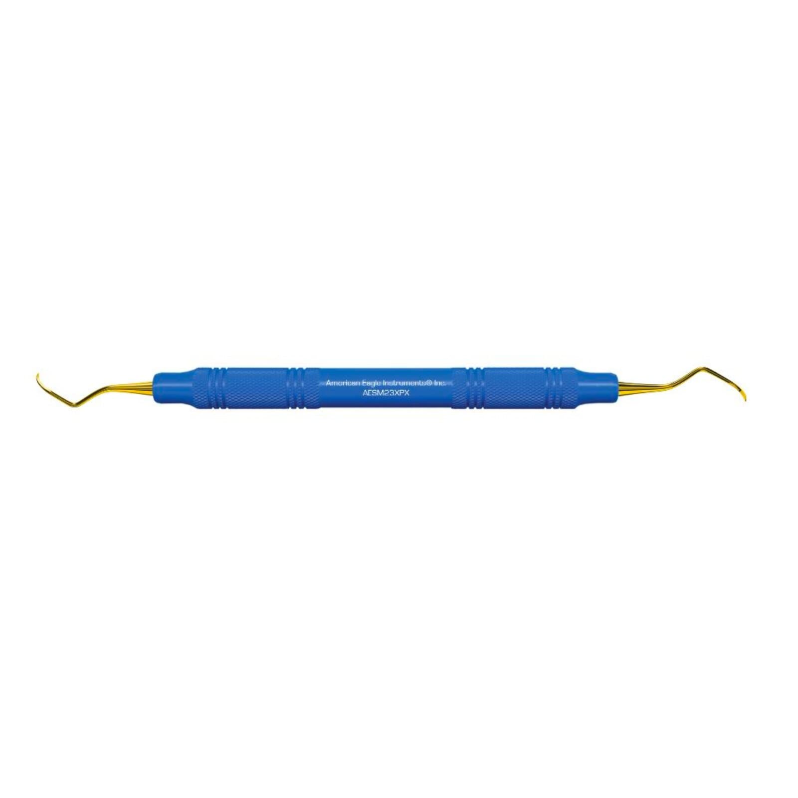 American Eagle #M23 XP Sharpen-Free Sickle Scaler, Double-Ended, Posterior, EagleLite Resin Handle, 3/8", Blue, 1/Pk, AESM23XPX thumbnail 9