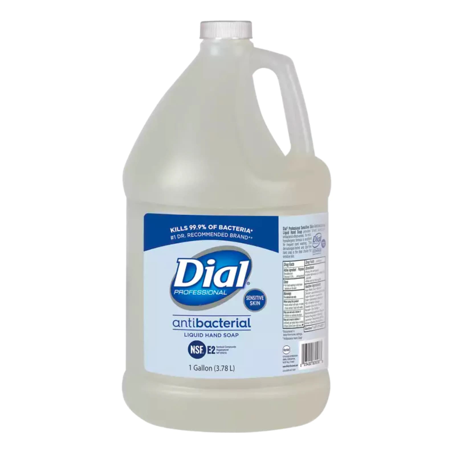Dial Sensitive Skin Liquid Hand Soap, Antimicrobial, 1 Gallon, 82838 thumbnail 2