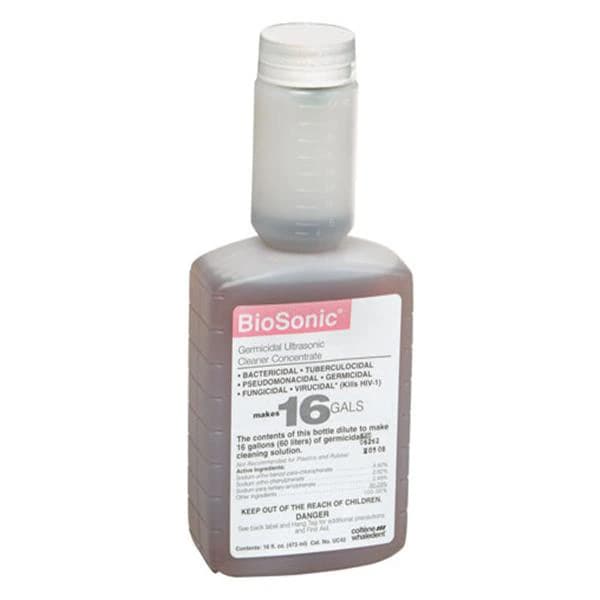 BioSonic UC42 Germicidal Ultrasonic Cleaning Solution Concentrate, 16 oz MeterDose Bottle, Makes 16 Gallons, UC42 thumbnail 10