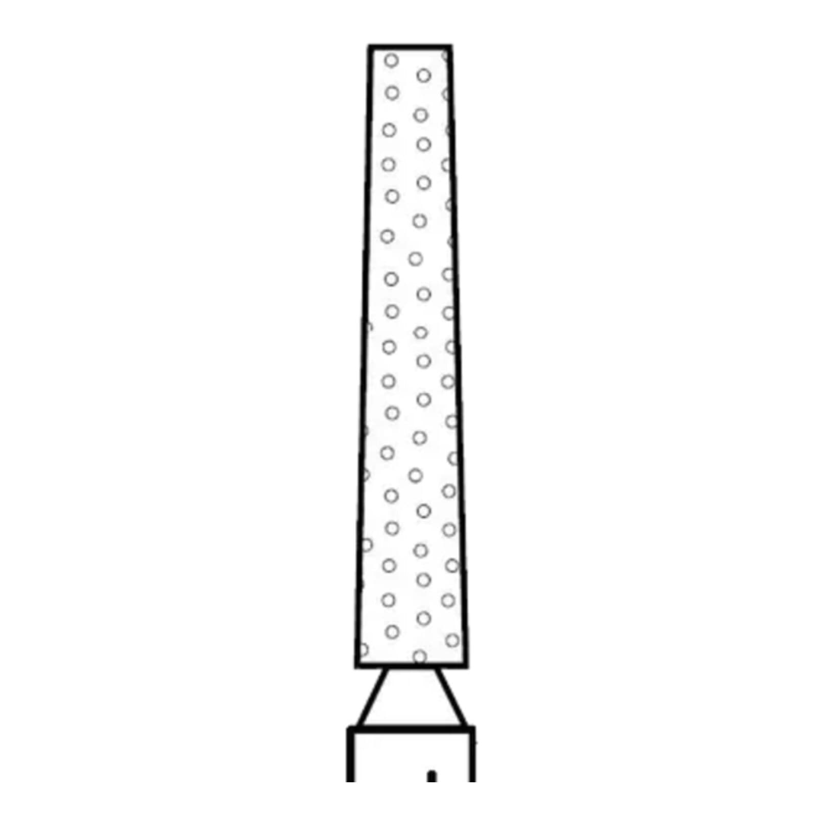 Two Striper Diamond Bur, FG, Flat-End Taper, #722.8, 1.5 mm Major/1.0 mm Minor Diameter, 8 mm Length, Coarse, Green, 5/Pk, 2015358 thumbnail 3