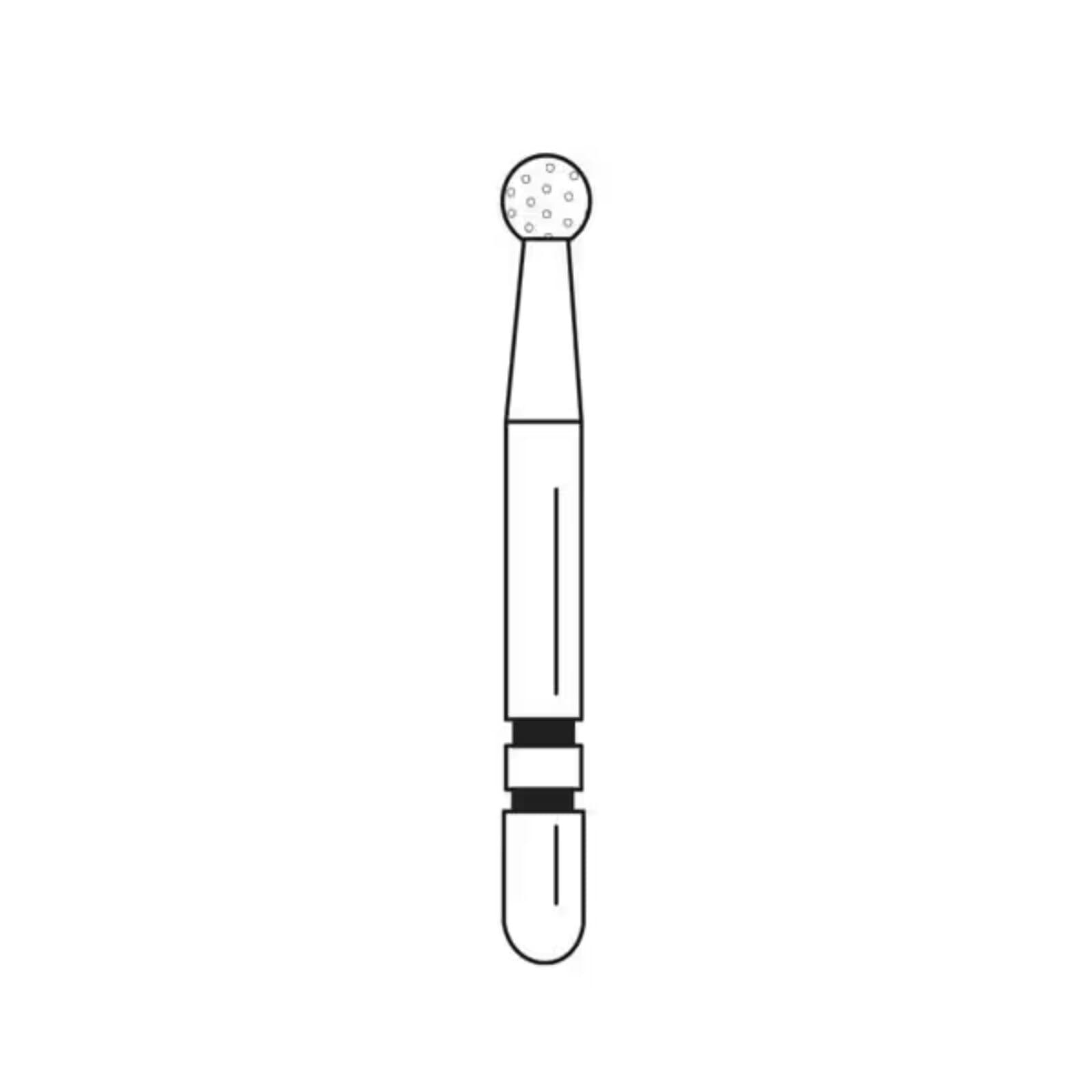 Two Striper TSZtech Diamond Bur Friction Grip 125ZX Round, 3/Pk, 2013681 thumbnail 3