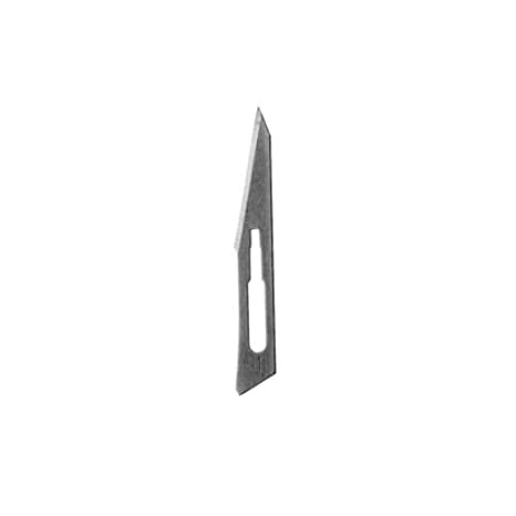 Hu-Friedy #11 Sterile Stainless Steel Surgical Scalpel Blades, 100/Box, 40-811 - #11 Sterile Scalpel Blade Stainless Steel Box of 100 - Image 1