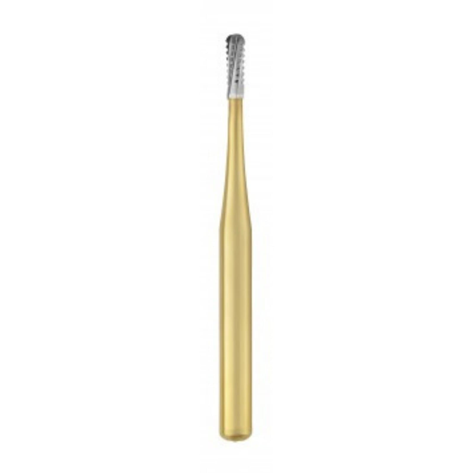 Great White Gold Series Carbide Bur, FG, Pear, #GW245, 0.9 mm Head Diameter, 2.8 mm Head Length, 10/Pk, 18212 thumbnail 3