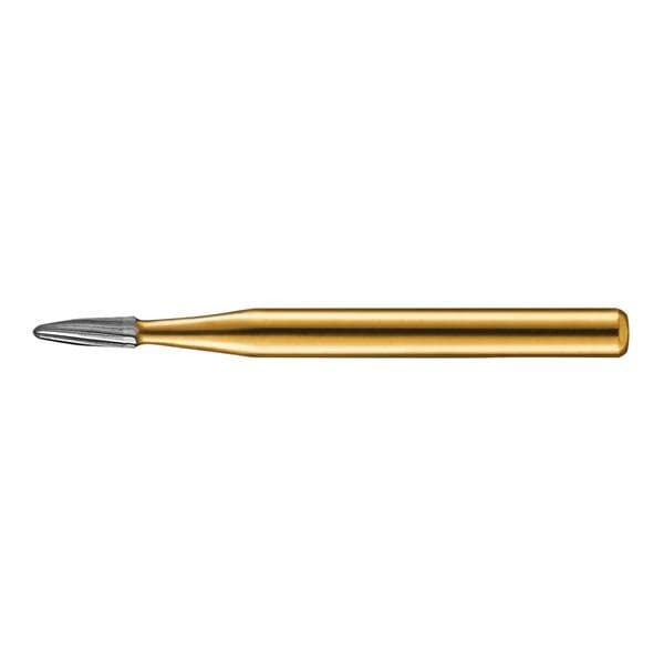 Kerr Trimming & Finishing Carbide Bur FG 9803, Bullet, 30 Flute, 1.2 mm Diameter, 2.9 mm Length, Friction Grip, 10/Pk thumbnail 2
