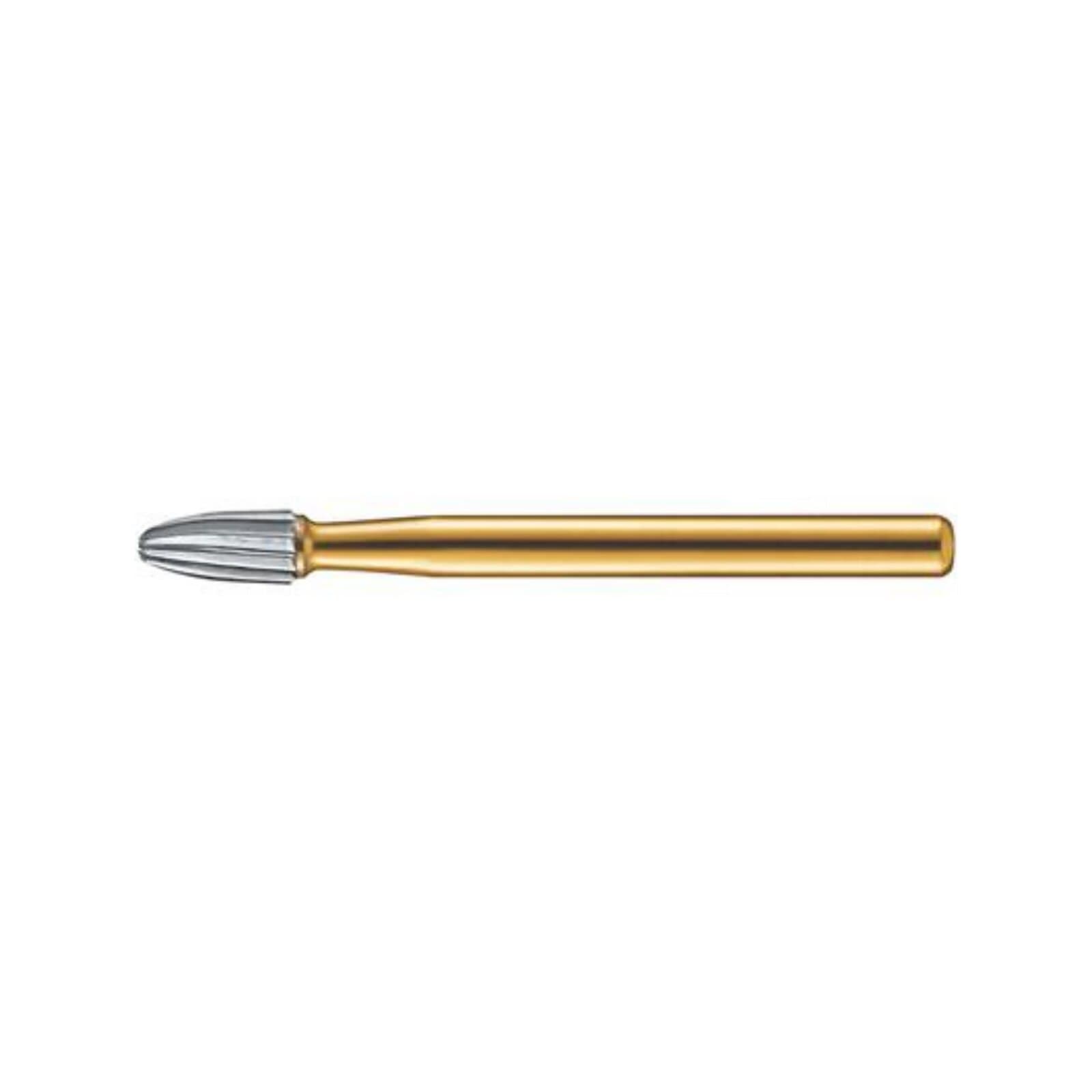 Kerr Trimming & Finishing Carbide Bur FG 7404, Egg Shape, 12 Flute, 1.4 mm Diameter, 2.8 mm Length, 100/Pk, FG7404-KCC thumbnail 2