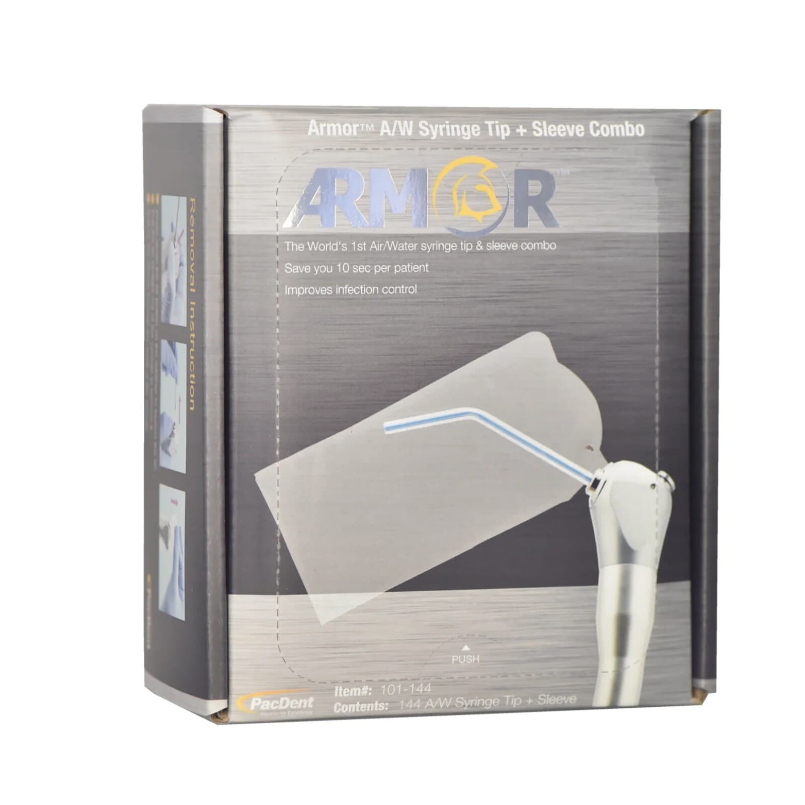 Armor Air/Water Syringe Tip & Sleeve Combo, Disposable, 144/Box, 101-144 thumbnail 9