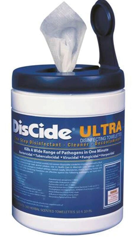 DisCide Ultra Disinfecting Towelettes, 10.5" x 10", 60/Canister, 10DISXL thumbnail 11