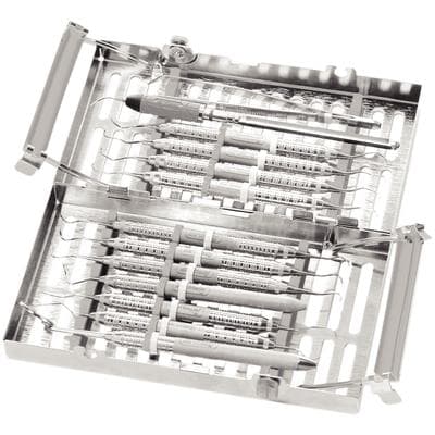 Hu-Friedy IMS Signature Series Double-Decker Cassette, 14-Instrument, Two-Tier, Purple, 4.5" x 8" x 1.5", 1/Pk, IM9146 thumbnail 3