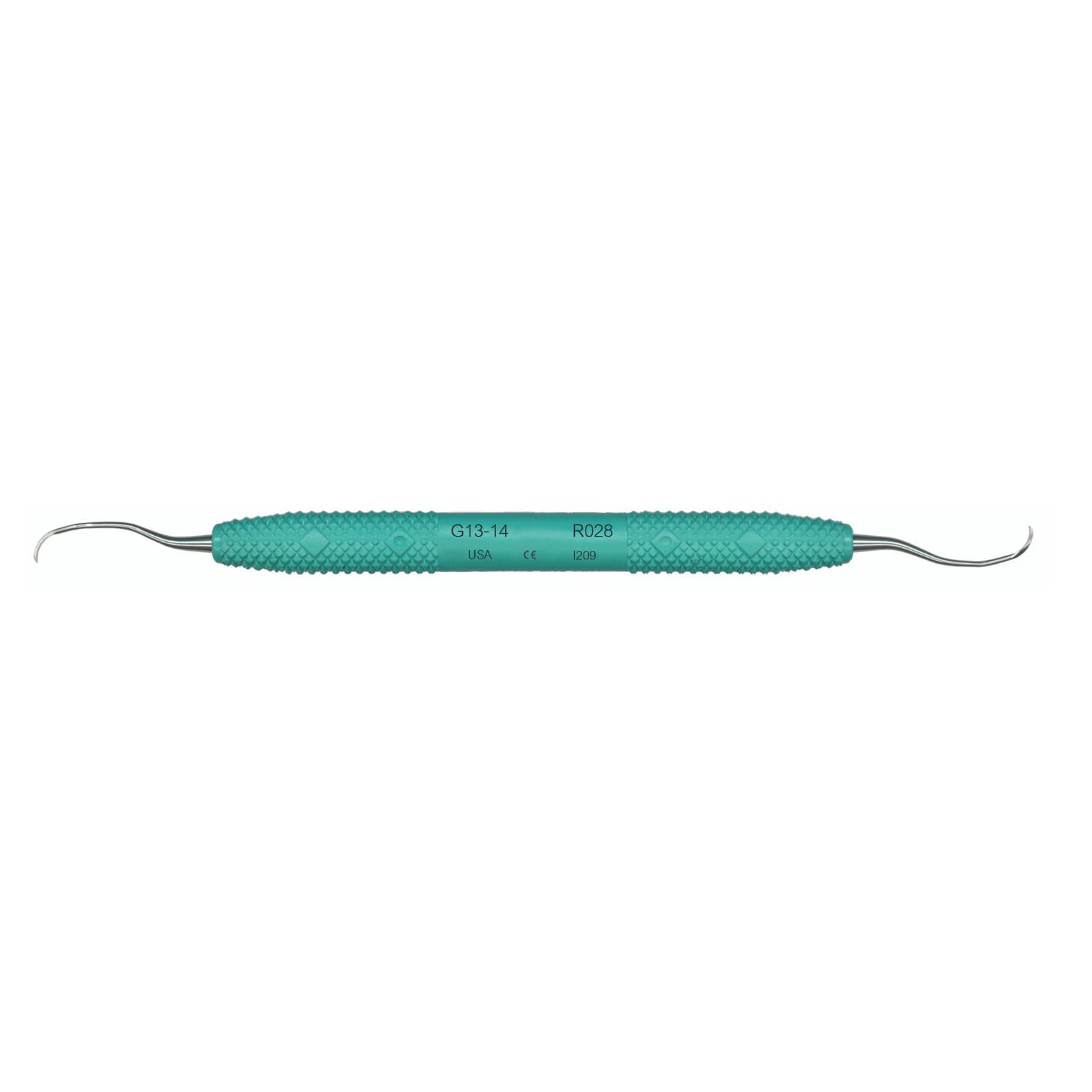 PDT Amazing Gracey 13/14 Curette, Double-Ended, Caribbean Green Resin Handle, 6.5" Long, R028 thumbnail 7