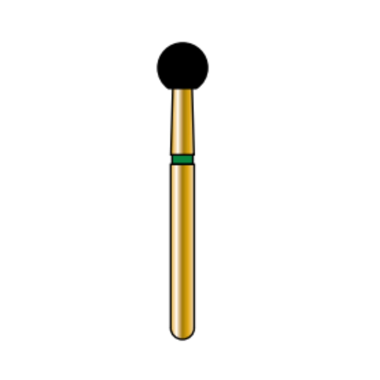 Alpen Multilayer Round Diamond Bur, FG 801-029, Fine Grit, 5/Pk thumbnail 2