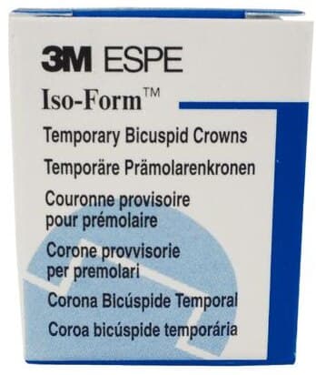 3M Iso-Form Temporary Tin-Silver Crown, Second Bicuspid, Upper Right, Size U54, 5/Box, U54 thumbnail 8